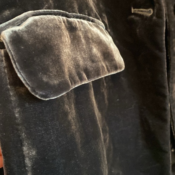 NWT CLOSED Men's Size Large Cox Viscose Silk Blend Velvet Blazer long sleeve Poc - Picture 2 of 6